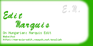 edit marquis business card